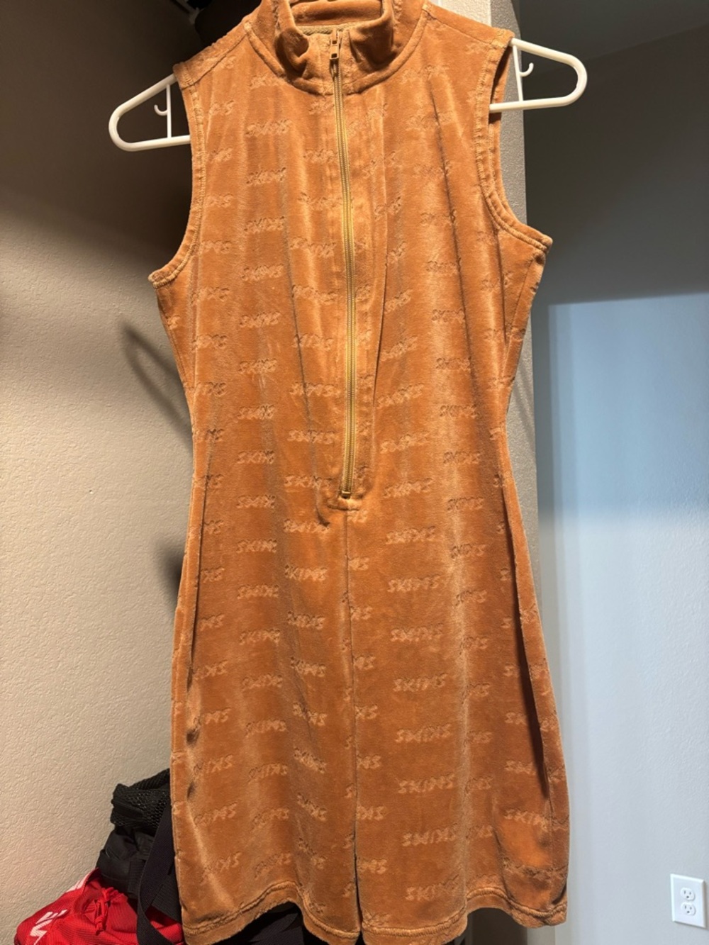 SKIMS Sleeveless Monogram Romper